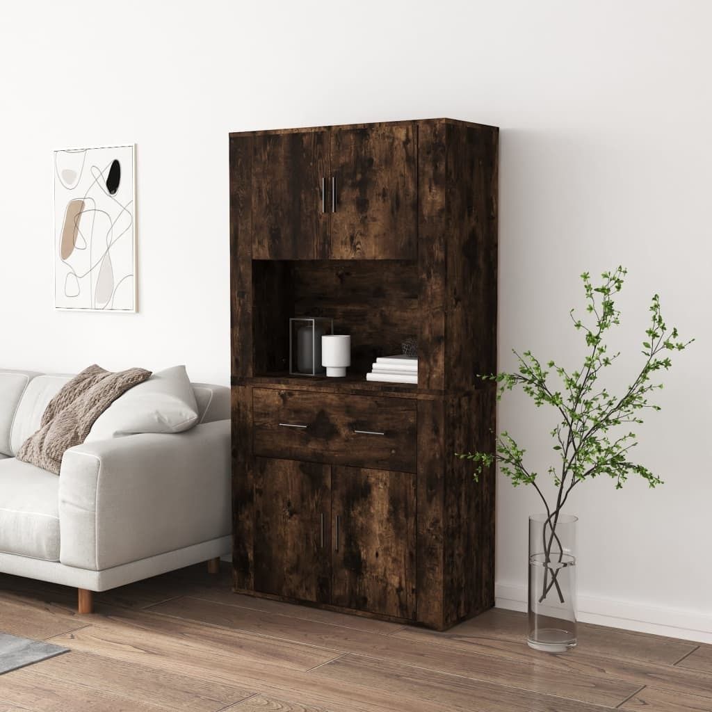 Maison Exclusive - Highboard Räuchereiche Holzwerkstoff