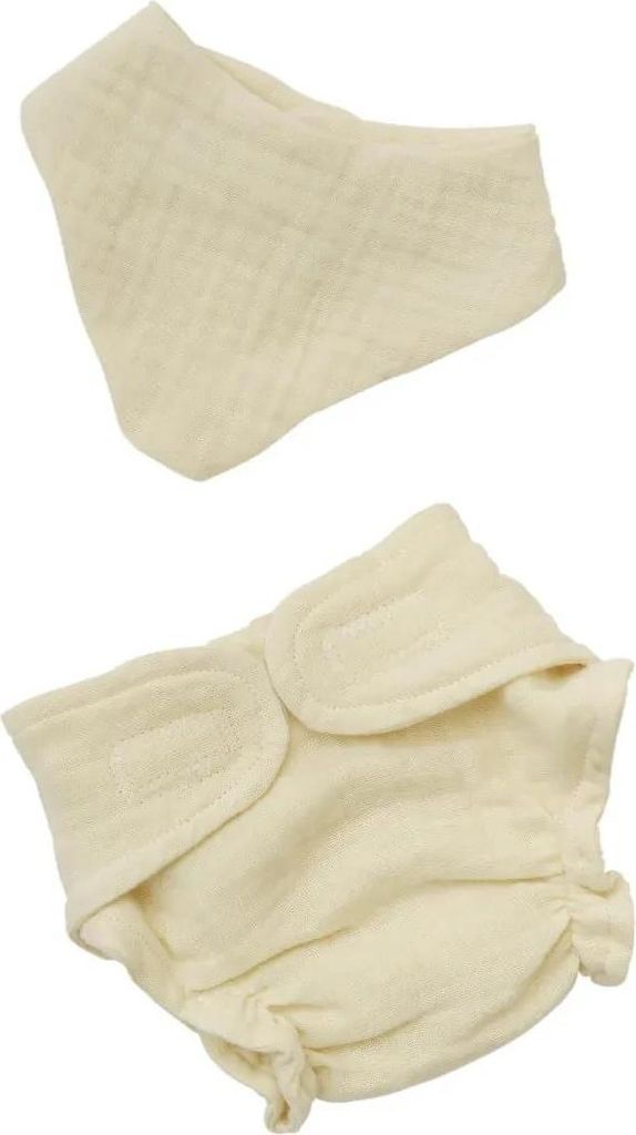 Heless Puppen Babyset Baumwolle Windel und Lätzchen 35-45 Produktbild 