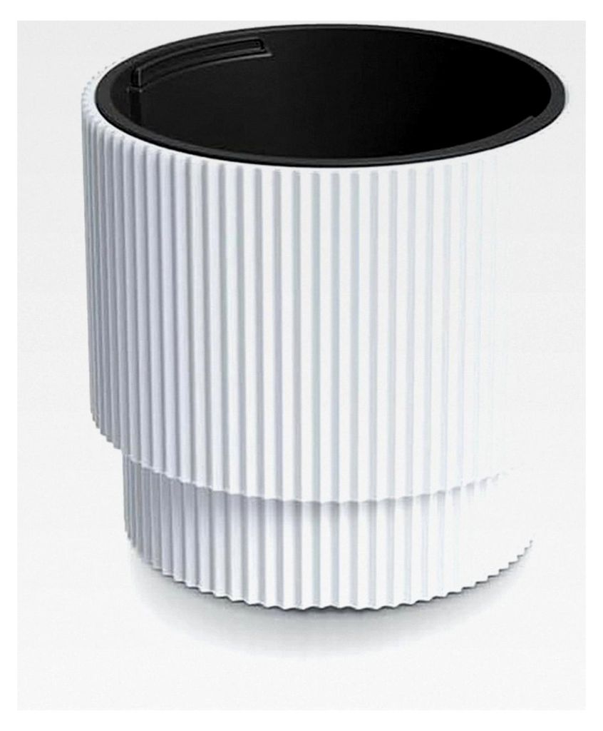 Milly Blumentopf 39,5 cm weiß