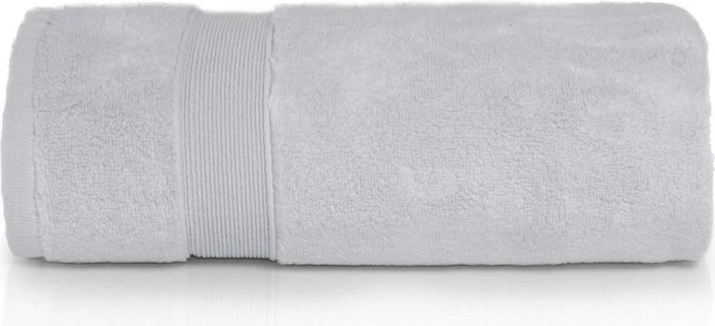 Asciugamano 50x90 Rocco Grigio Chiaro: Spugna 600g 100% Cotone Soffice