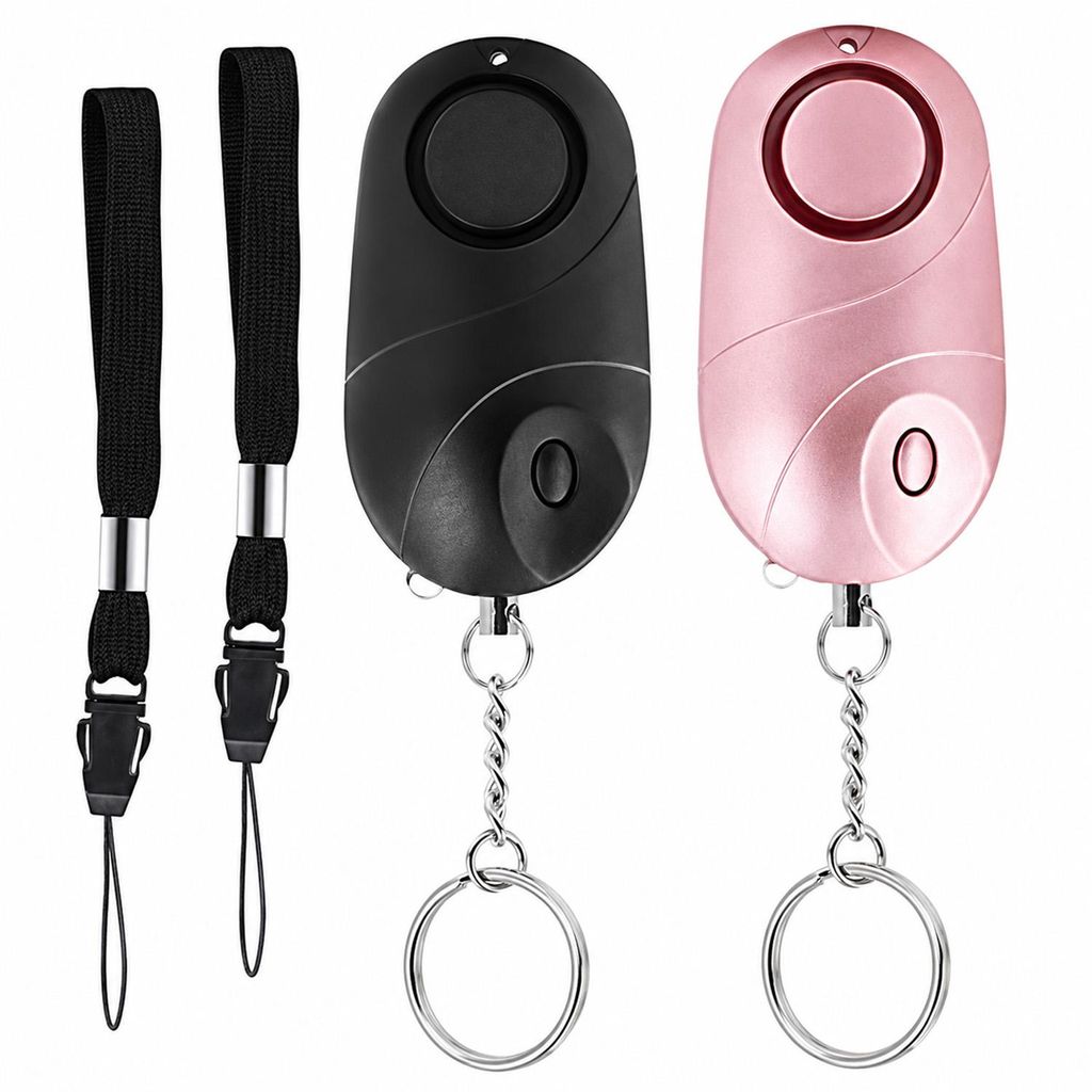 2PCS Persönlicher Alarm Schlüsselanhänger mit LED, 130–140 Produktbild 