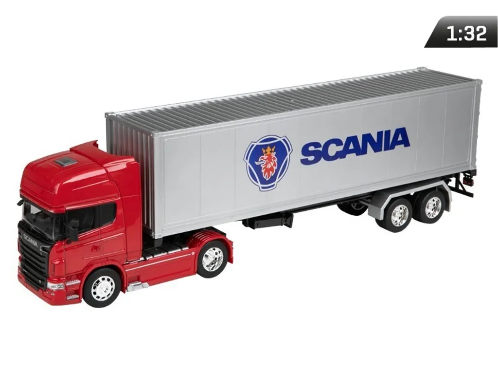 Regalo Camion Scania V8 R730 1:32 - Modellino Rosso Welly 49cm