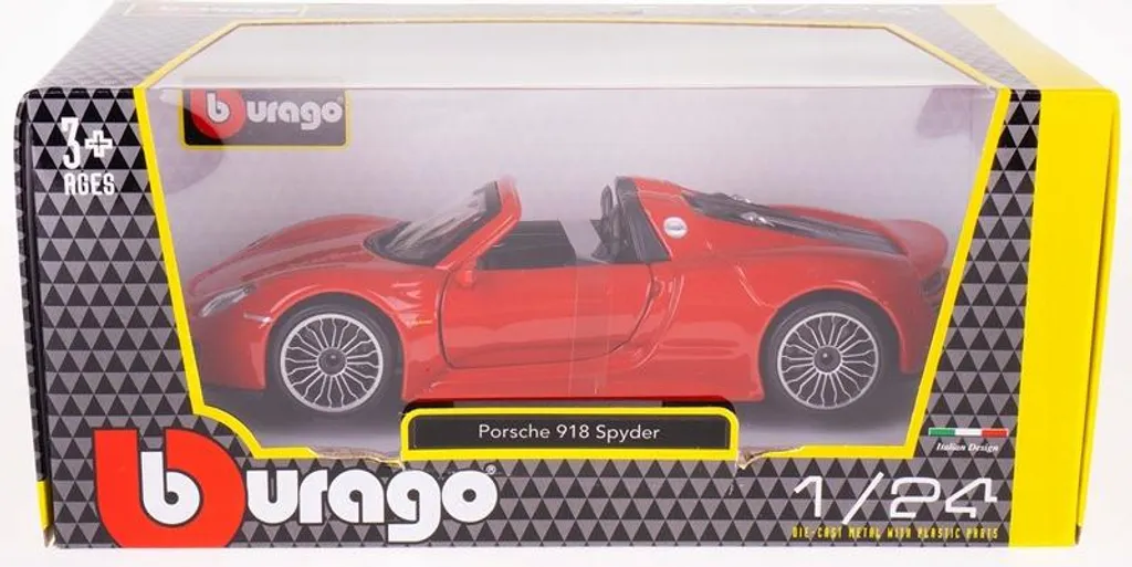 Voiture Miniature Porsche 918 Spyder 1:24 - Modèle Réduit de Collection