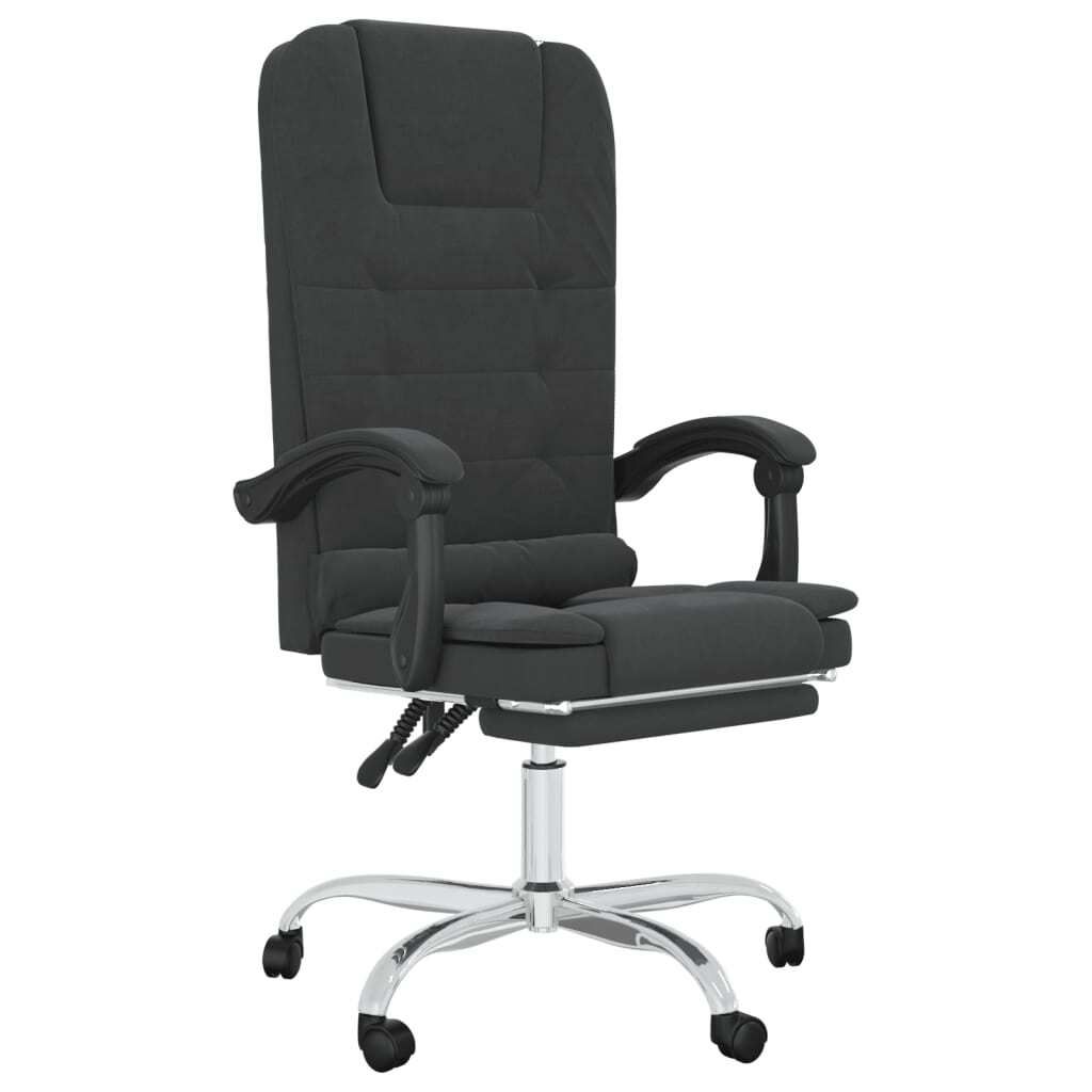 Bürostuhl mit Massagefunktion Schwarz Kunstleder Produktbild 