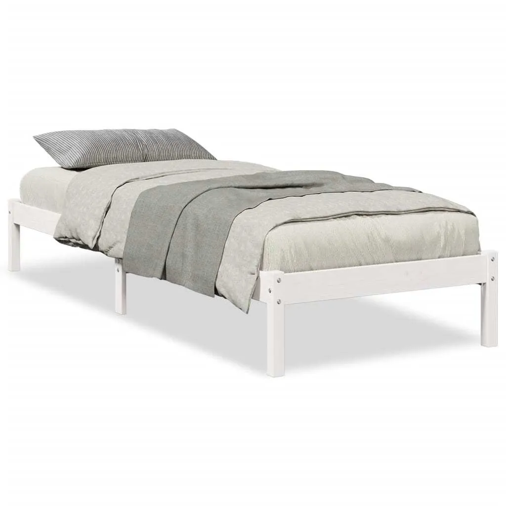 Letto di Lusso Extra Lungo 80x220 Pino Bianco - Qualità SYFAX