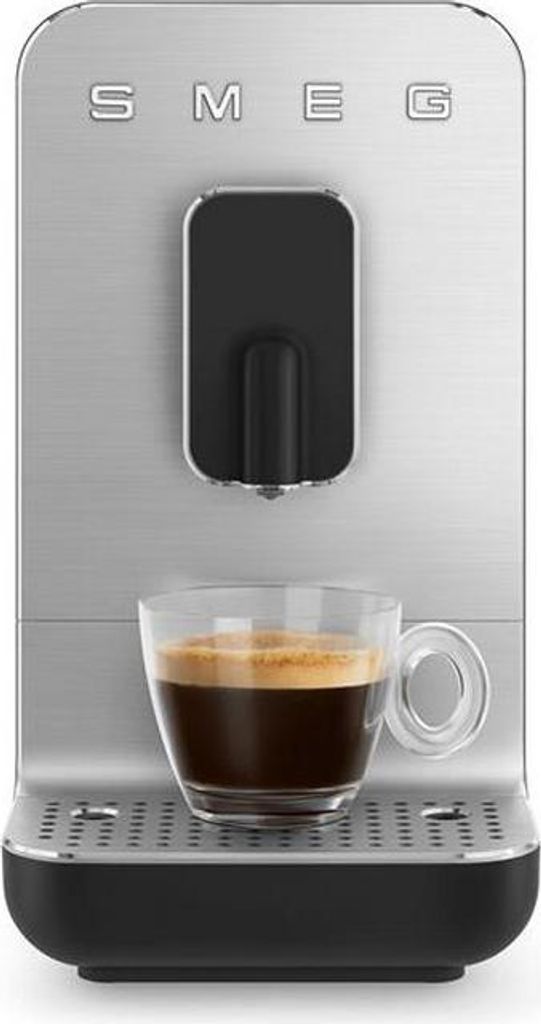 Smeg BCC01TPMEU/BCC01WHMEU/BLMEU/RDMEU Vollautomatische Espressomaschine, Edelstahlgehäuse, Integriertes Mahlwerk