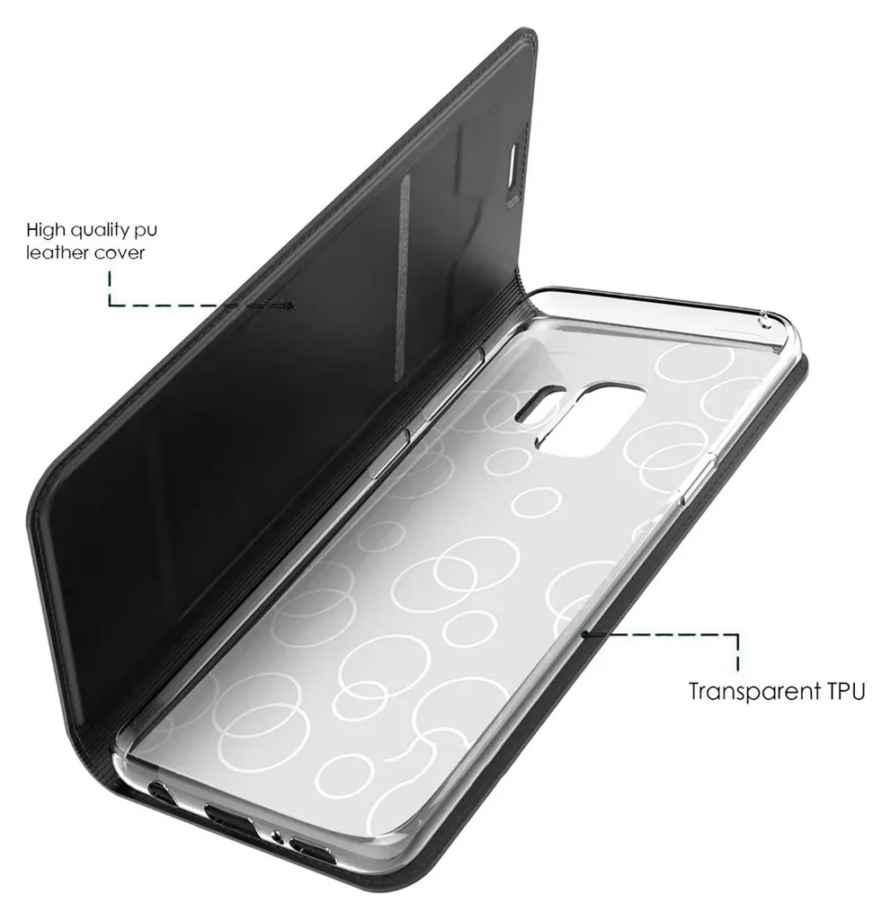 Custodia Portafoglio In Pelle PU Per Samsung Galaxy S7 Edge – Con Slot Per Carte, Chiusura Magnetica E Funzione Stand – Colore Marrone