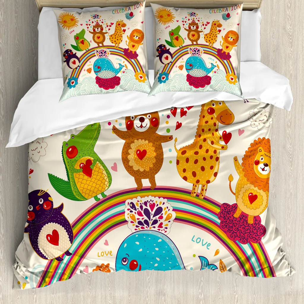 Copripiumino 200x200 ABAKUHAUS Arcobaleno: Sonno Sano e Colorato
