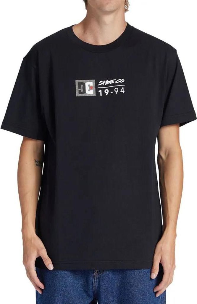 Dc Shoes Dc Split Star Kurzarm-t-shirt Schwarz XL Herren Schwarz XL