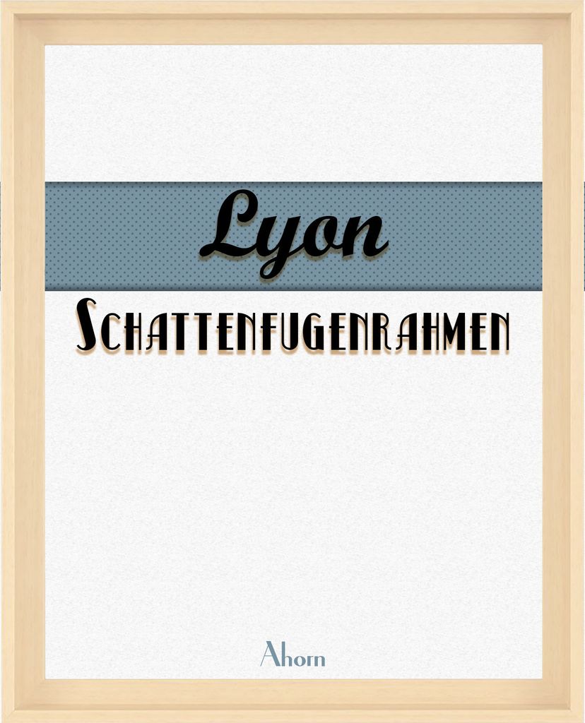 Schattenfugenrahmen Lyon - 40,4x60,4 cm, Ahorn-Nachbildung