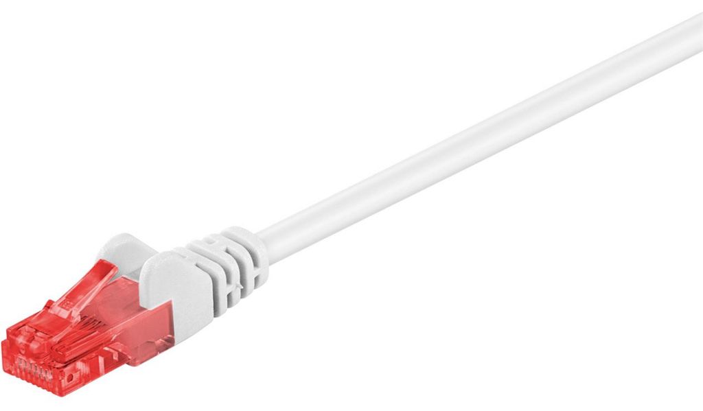 CAT 6 Patchkabel, U/UTP, weiß Produktbild 