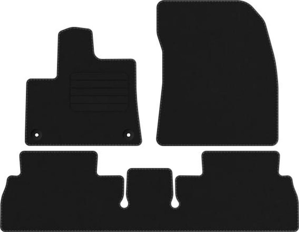 Veloursfußmatten für Fiat E-Doblo III Elektro ab Bj. 2022 Automatte BASIC 3-tlg.