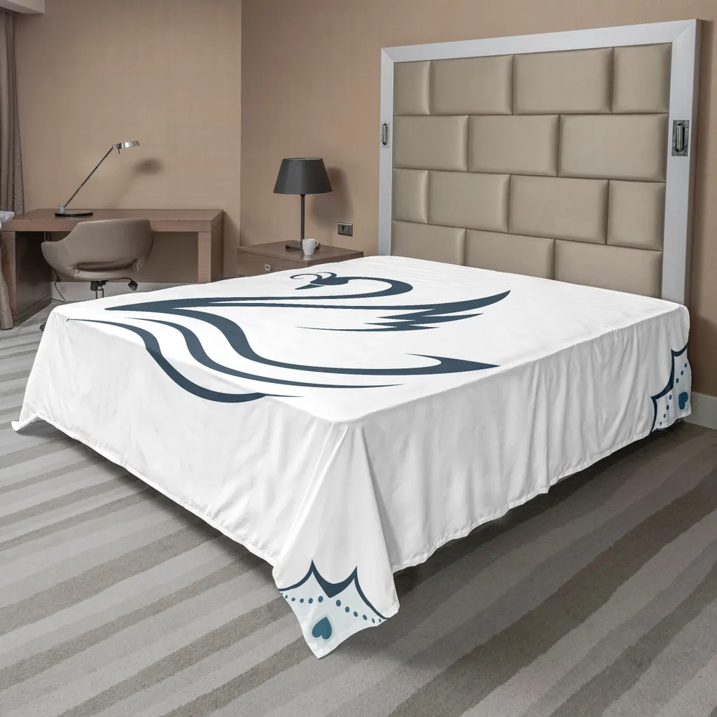 Drap de lit cygne 260x228 cm ultra doux : fini le linge de lit terne !