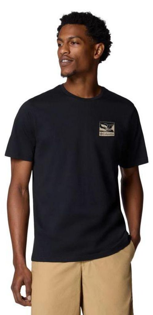 Columbia - "Explorers Canyon" T-Shirt für Herren, kurzärmlig PP9246 (M) (Schwarz)