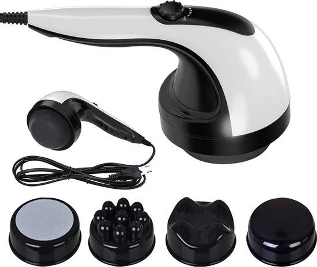 Masseur de mains électrique par tapotements - Design Noir et Blanc compact