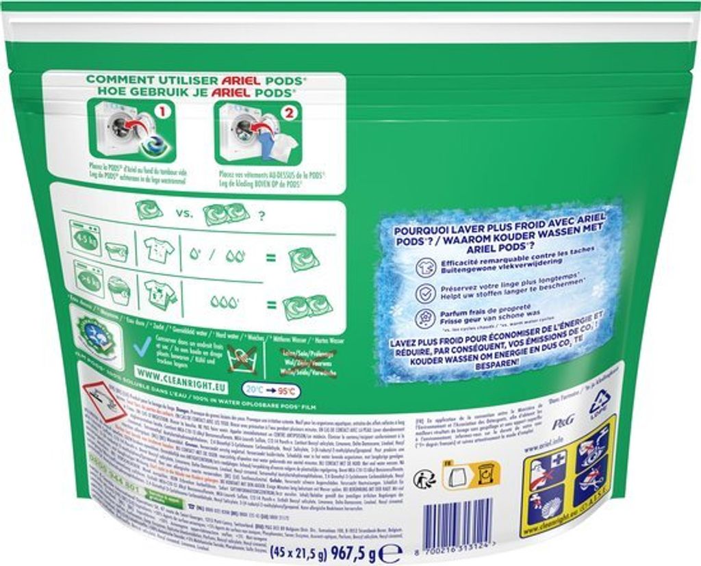 Ariel 4in1 Waschmittelkapseln +Touch Of Lenor Unstoppables Produktbild 3
