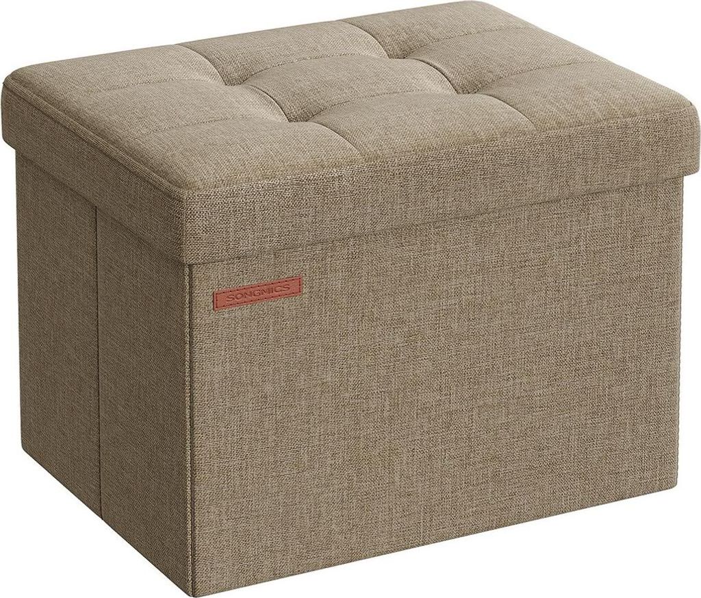 Bank mit Stauraum, helltaupe