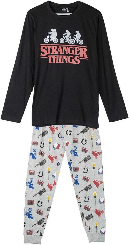 Single Jersey Stranger Things Langer Schlafanzug L Produktbild 