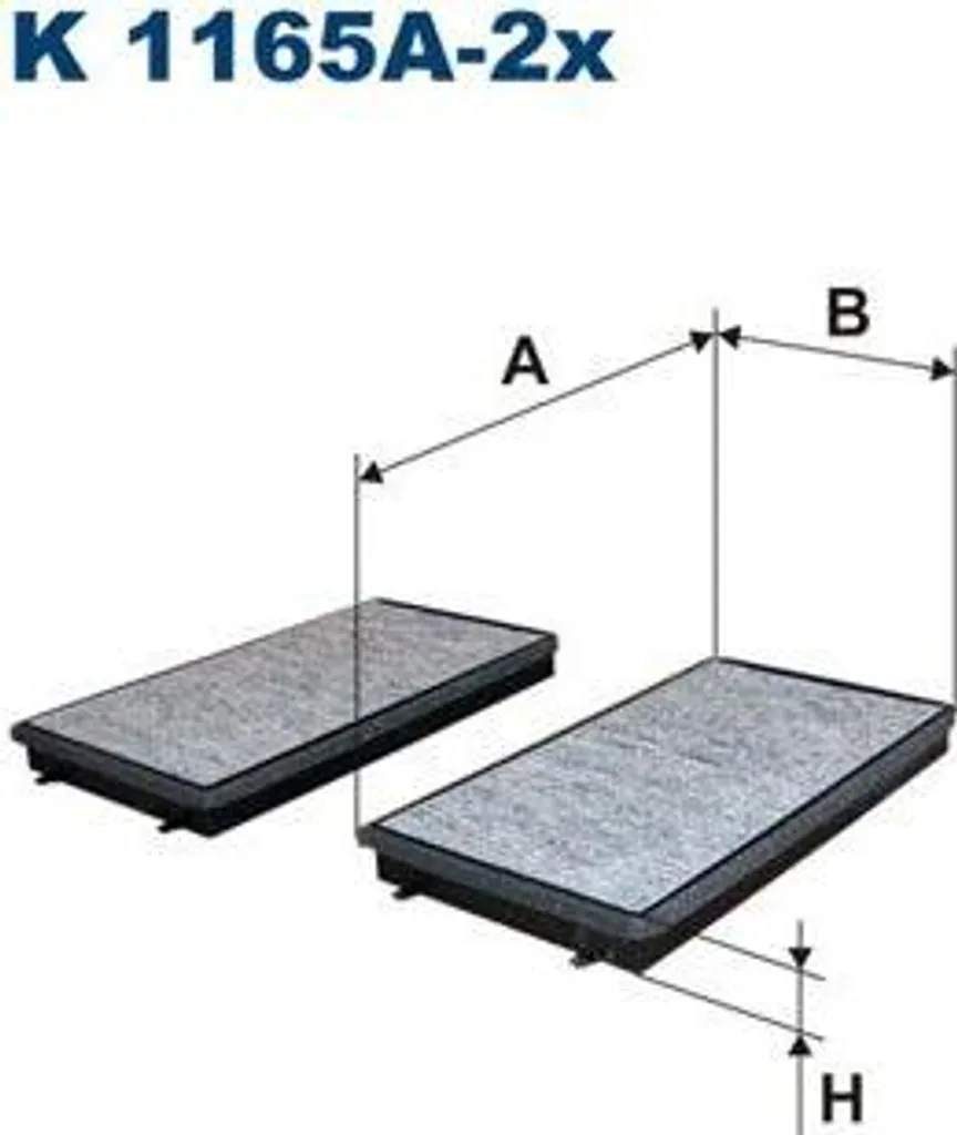 Pack de 2 filtres d'habitacle pour BMW Série 7 E65 : Air sain et pur