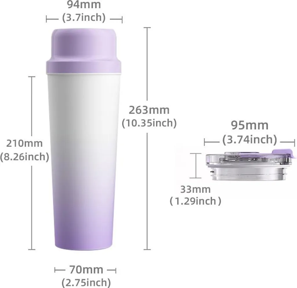 Mini Blender Portable Inox - Finis les Grumeaux dans vos Shakes et Smoothies