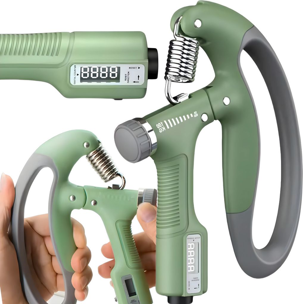Grün Verstellbarer Power Handgriff Unterarmtrainer 10–100kg Produktbild 