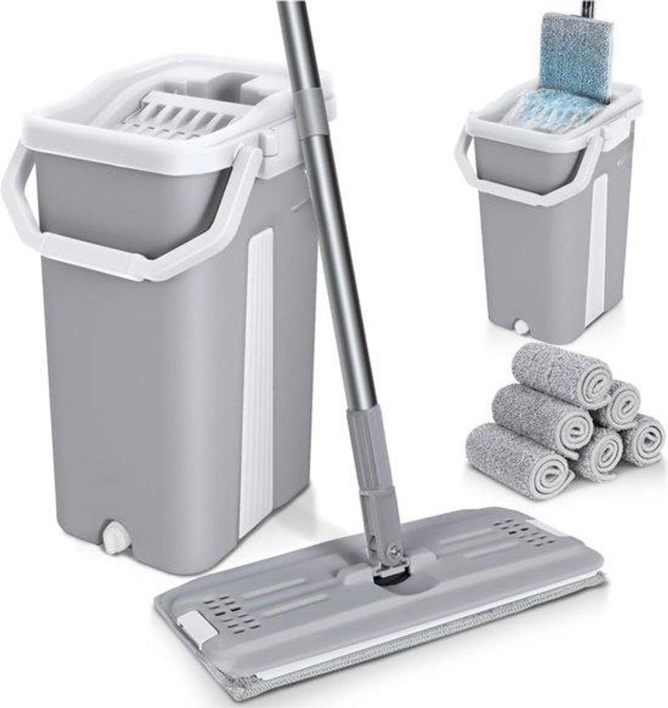 Kit de nettoyage pour sols, seau ménager, complet Image du produit 
