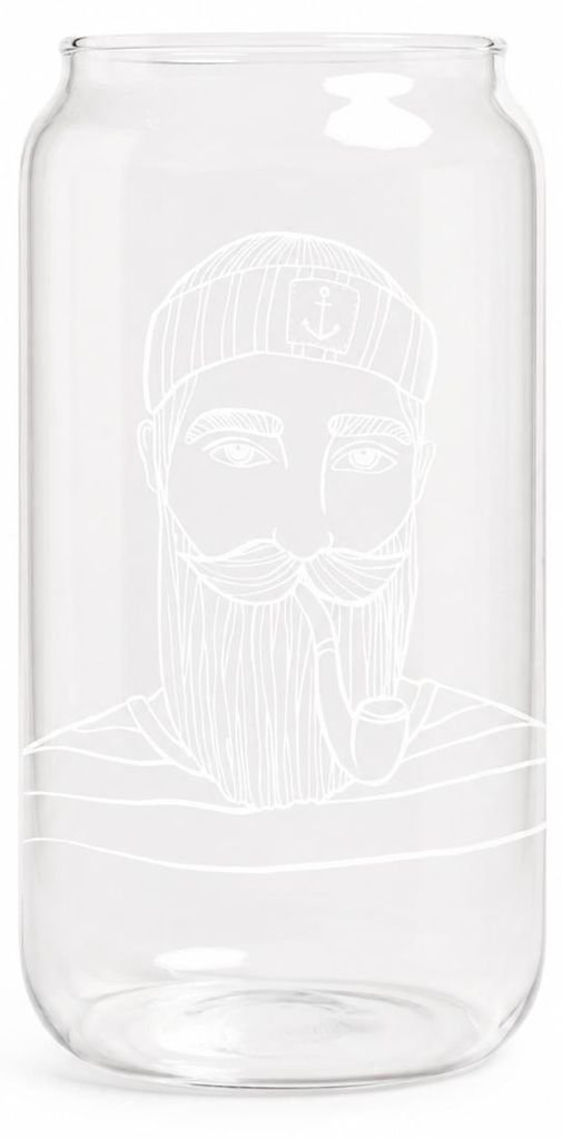 Longdrinkglas 15cm Transparent Weiß - Borosilikatglas 500ml Produktbild  KI-generiertes Bild
