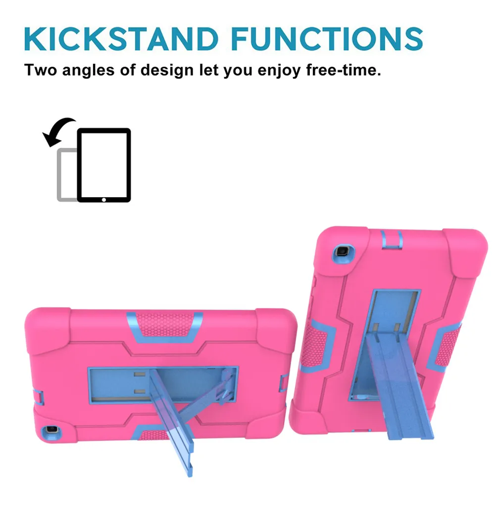 Custodia Samsung Galaxy Tab A 8.0 2019: Robustezza Vera Rosa Blu - 6