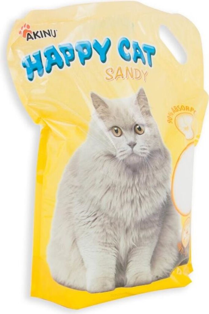 Akinu Happy Cat Sandy fine 0,5 - 2 mm 7,2 l Zdjęcie produktu 
