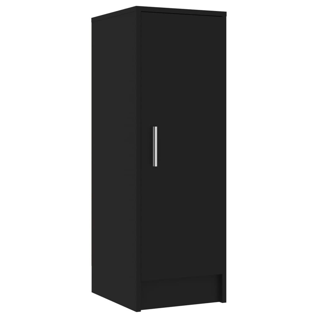 vidaXL Skriňa na topánky čierna 32x35x92 cm Materiál drevo Obrázok produktu 5
