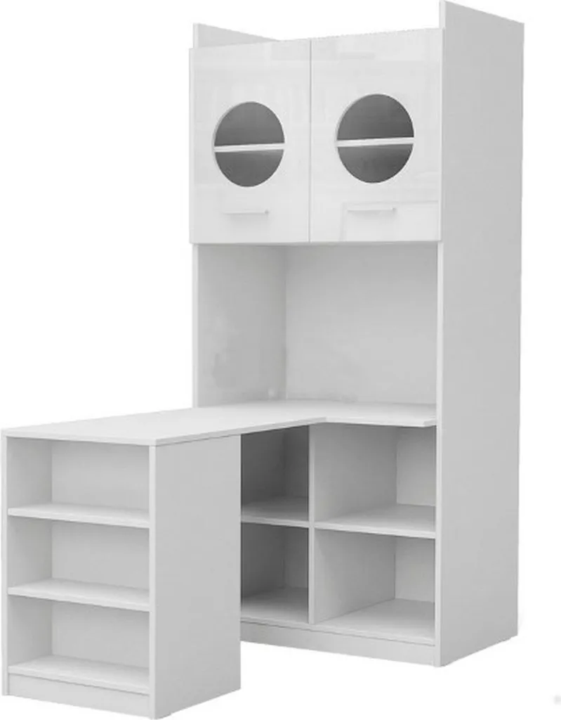 Bureau chambre ado noir brillant compact et facile à nettoyer L110cm