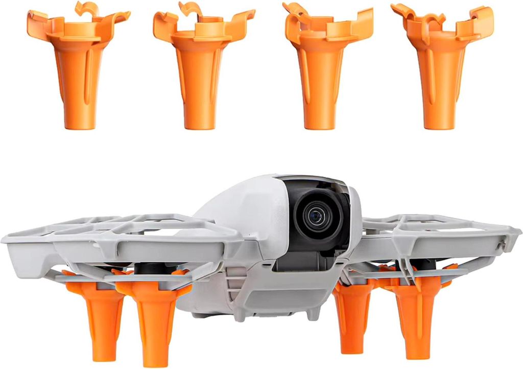 Beine, Kufen, Fahrwerkserhöhung, Füße für DJI Neo Drone - Orange