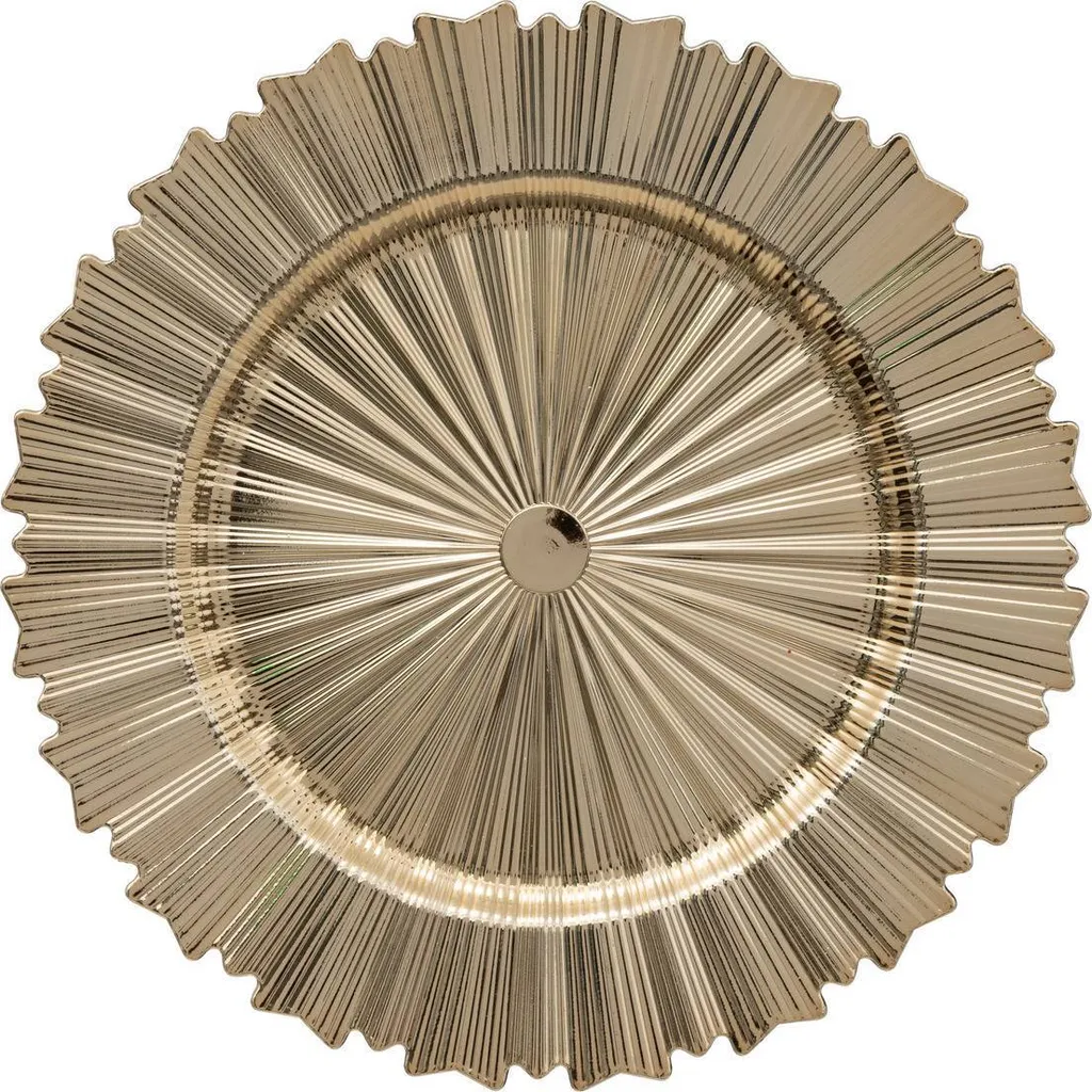 Sous-assiette décorative Flocon Nouvelle Orléans 33cm chic et blanc