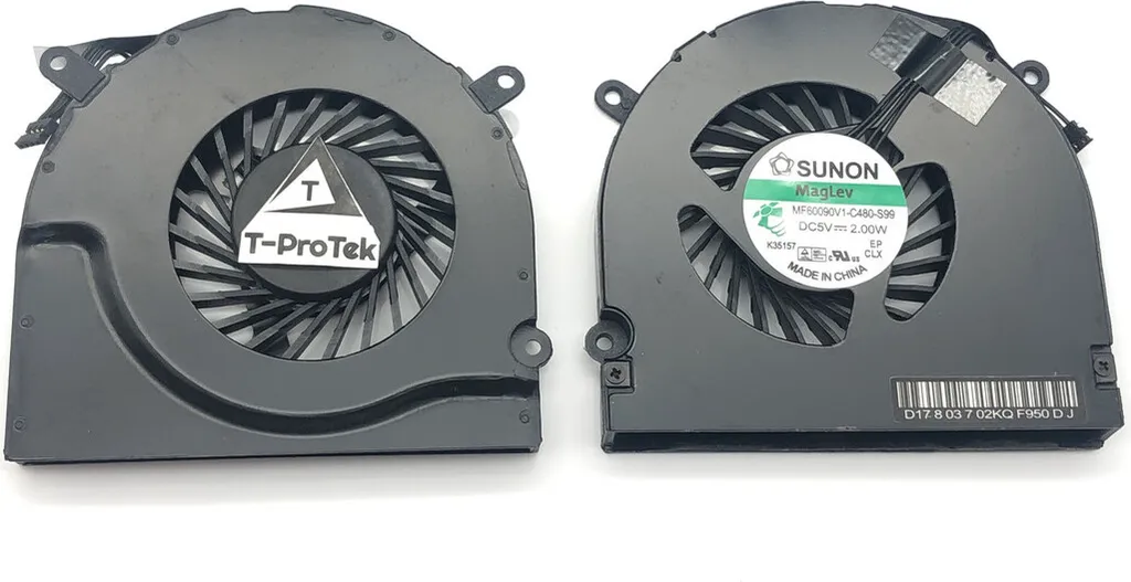 Ventola di ricambio destra/destra compatibile con MacBook Pro A1297 17" MC725LL/A