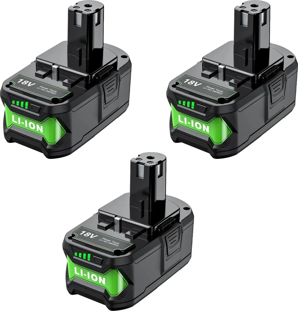 Stock 3X Batterie Ricambio Ryobi 8.0Ah 18V Li-ion - Professional