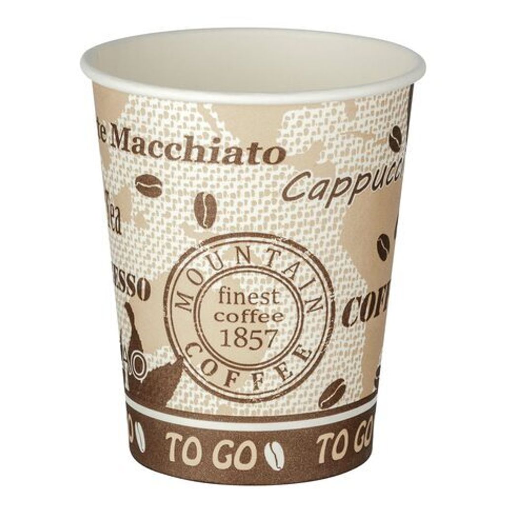 375x Automatenbecher Kaffeebecher 80mm Ø  'Coffee Mountain' Produktbild 