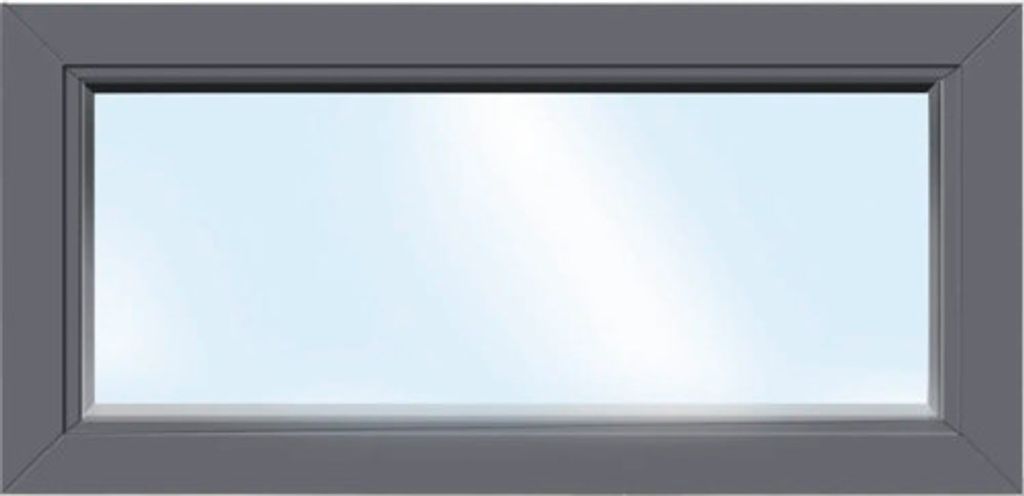 ARON Basic+ Kunststofffenster Festelement 190x80 cm RAL 7016 anthrazitgrau (Förderfähig)
