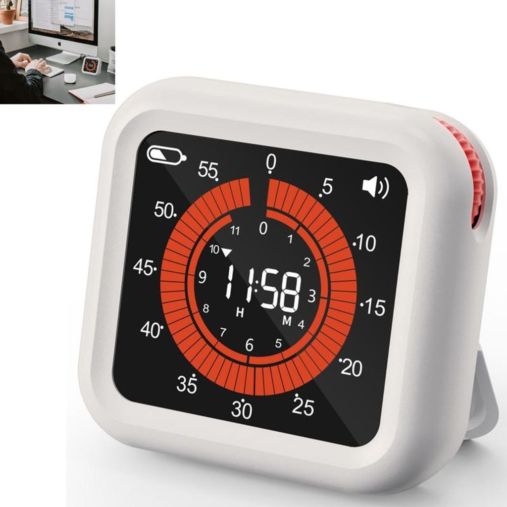 Digital Timer Küche USB-C 1200mAh Akku Magnet Countdown Produktbild 