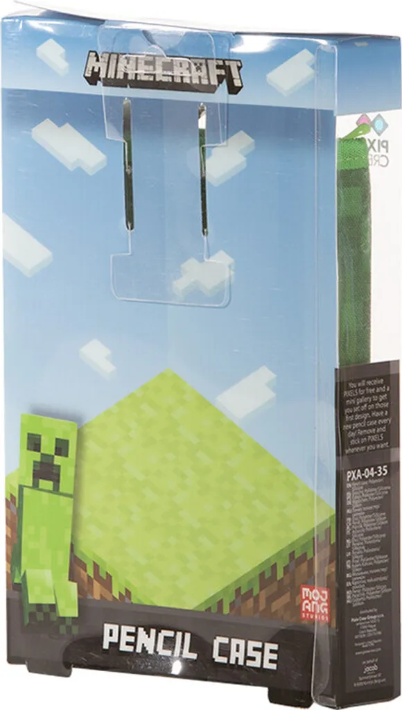 PIXIE CREW Trousse d'écolier Minecraft avec petit panneau Pixel Art noir - 12