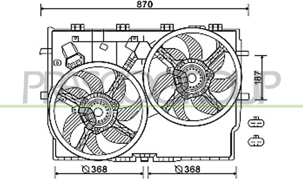 Système de ventilation radiateur pour Fiat Ducato - Entretien Moteur OE