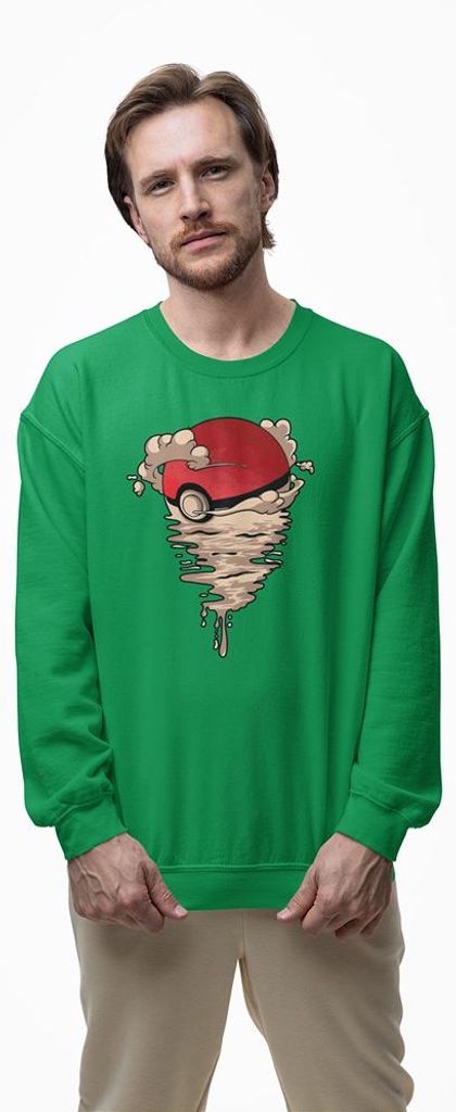 D&B Design Uni Pullover SWMO00041 Dragon Ball Grün-Größe M