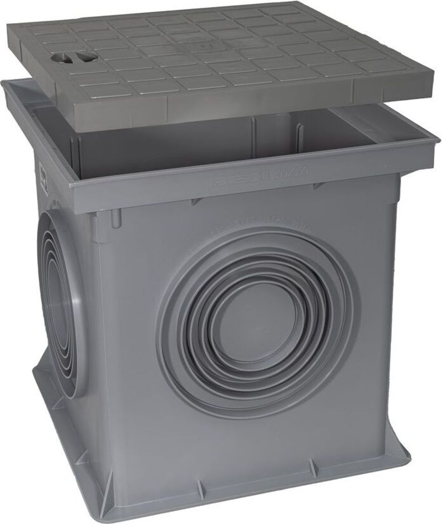 Marley Einlaufschacht 300x300mm mit Schachtdeckel Hofablauf Bodenablauf Revisionsschacht