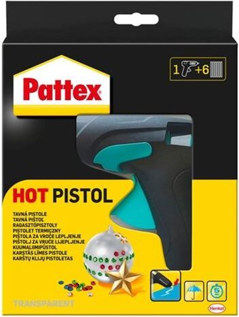 Pattex Heißluftpistole + 6 Kartuschen