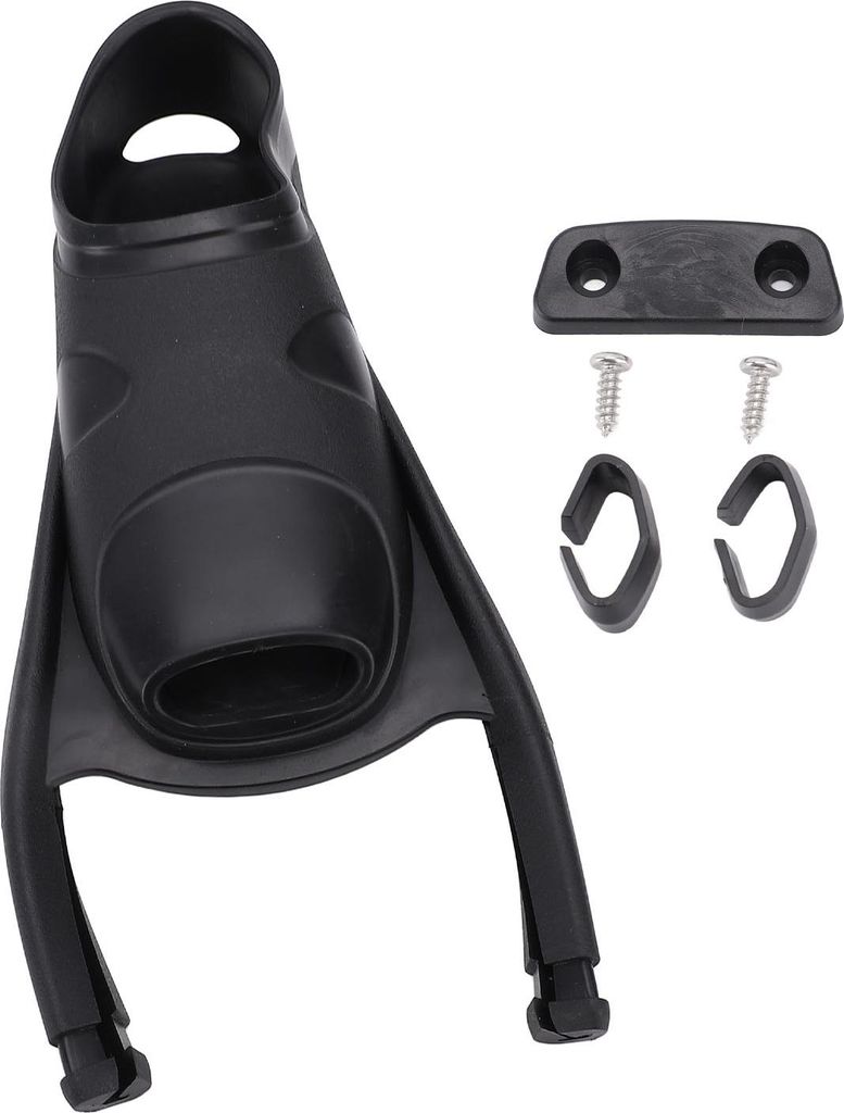 Freediving Flossen Fußtasche TPR Longblade Long Flügeltauchen für Schwimmausrüstung Schwarz M (39 bis 40)