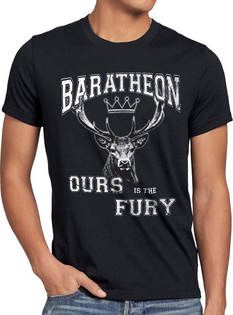 style3 Baratheon - Ours is the Fury College Herren T-Shirt, Produktbild 