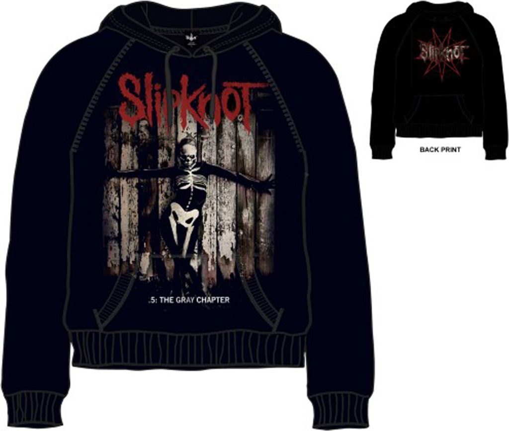 Slipknot .5 The Gray Chapter (Back Print) Black L Hoodie