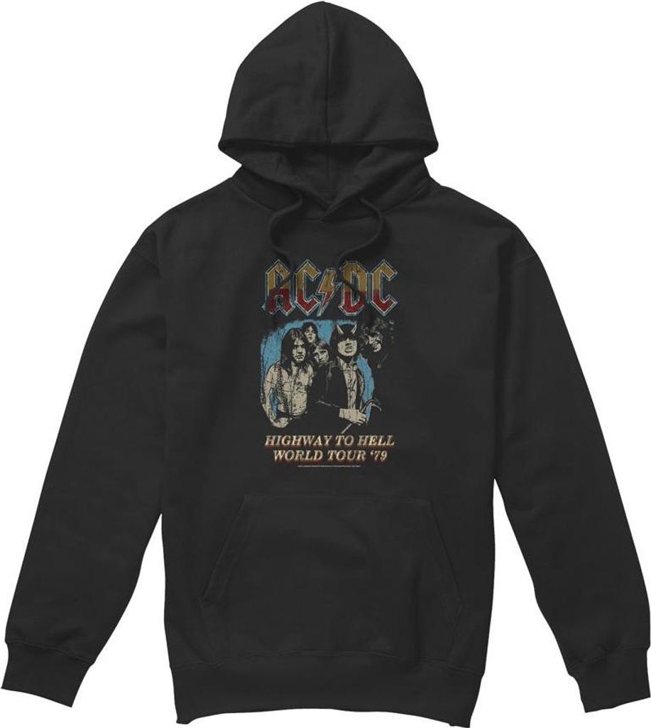 AC/DC - "Highway World Tour 79" Kapuzenpullover für Herren TV7306 (M) (Schwarz)