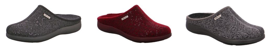 Rohde 6550 Bari Schuhe Damen Hausschuhe Pantoffeln Softfilz Produktbild 