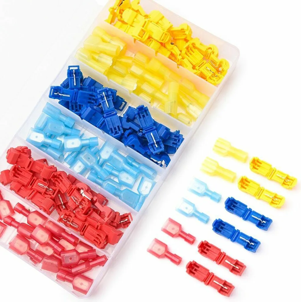 Cosses à sertir type T pour installation auto et électricité 360 pcs