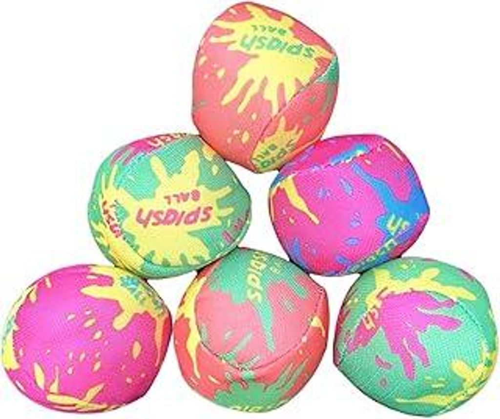 BEST SPORTING Water Fun Balls aus Neopren, 6 Stück I Wasserball Kinder, Neoprenball klein I Pool Spielzeug, Wasserspielzeug Kinder Outdoor, Beachb...